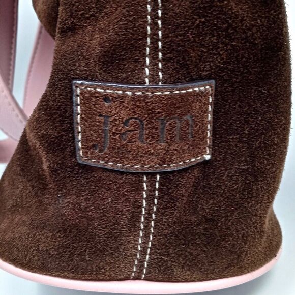 Jam by Jana Feifer Initial Suede Leather Tote Bag NWT - Picture 4 of 12